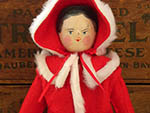 bt-a02798 Wooden Peg Doll サンタガールペグドール ¥ 33,800