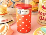 ki-a00978 Polka Dot Ryziai Tin ライスキャニスター缶 ¥ 3,200