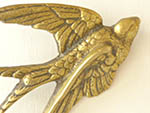 ki-a00938 Wall Brass Swallow ウォールベビースワロー ¥ 4,800