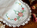 ot-a00947 Embroiderly Doily マーガレットドイリー ¥  2,300