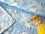 se-a00368 Baby Crib Blanket キトゥン&パピーキルト ¥ 13,800” class=
