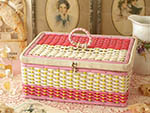 se-a00407 Sewing Wicker Basket ソーイングバスケット ¥ 13,800